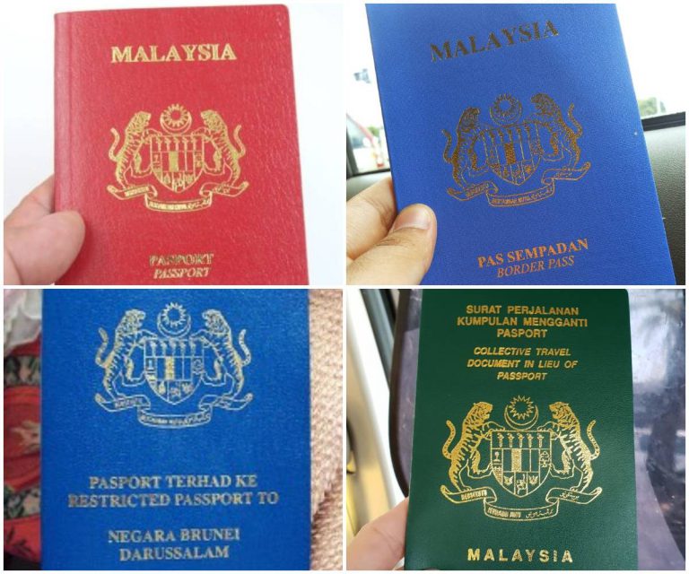 Ambil Tahu Jenis Pasport Yang Ada Di Malaysia. Ada Merah, Hijau, Biru & Biru Tua