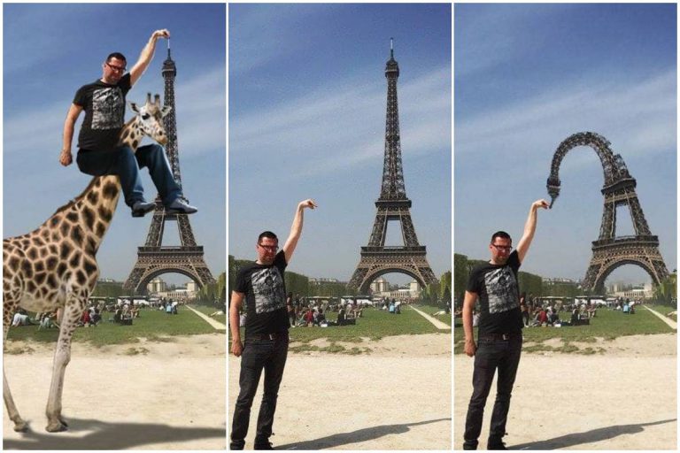 Minta Bantuan Nak Pegang Eiffel Tower. Netizen ‘Sedunia’ Hulurkan Pertolongan