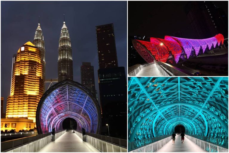 Cantiknya Saloma Link Waktu Malam. Jimat Masa Untuk Laluan KLCC Ke Kg.Bharu