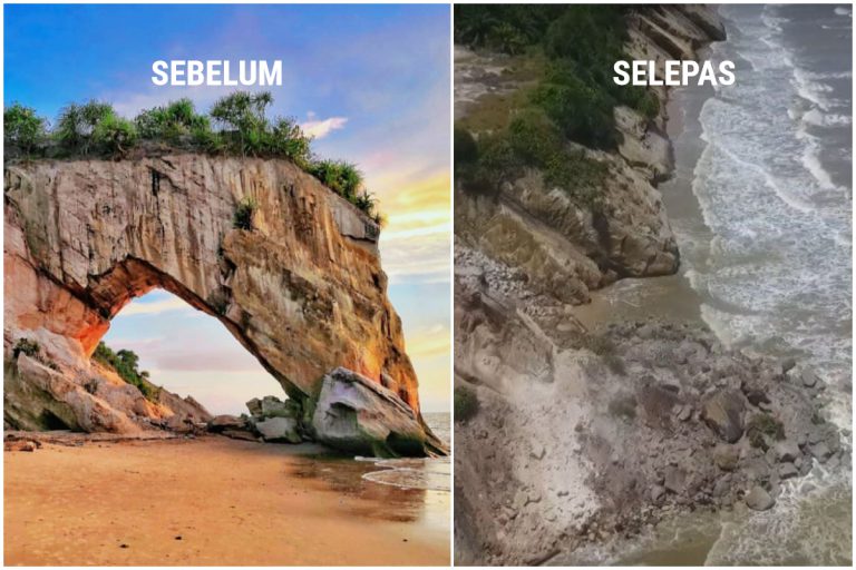Tiada Lagi ‘Kepala Kuda’! Tusan Cliff Lokasi Ikonik Di Sarawak Runtuh