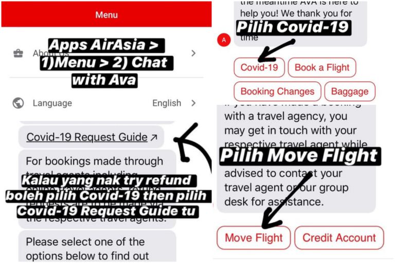Cara Tukar Tarikh Baru Tiket Penerbangan AirAsia Disebabkan COVID-19