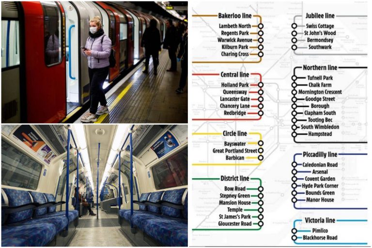 Perkhidmatan Kereta Api Bawah Tanah Di London Ditutup