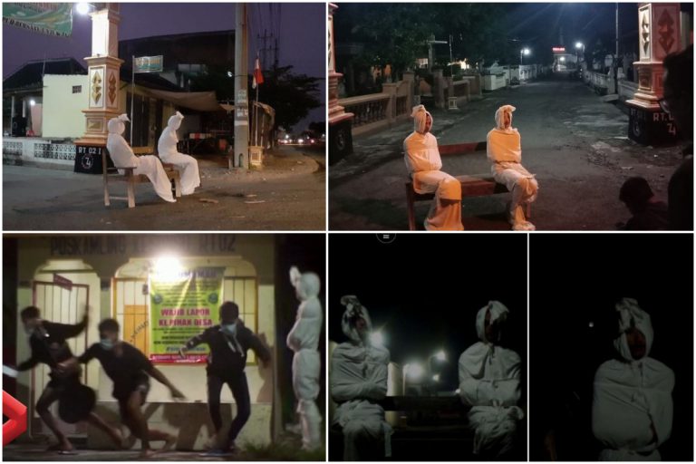 Indonesia Guna Khidmat ‘Pocong’ Untuk Takutkan Penduduk Degil Dari Keluar Rumah