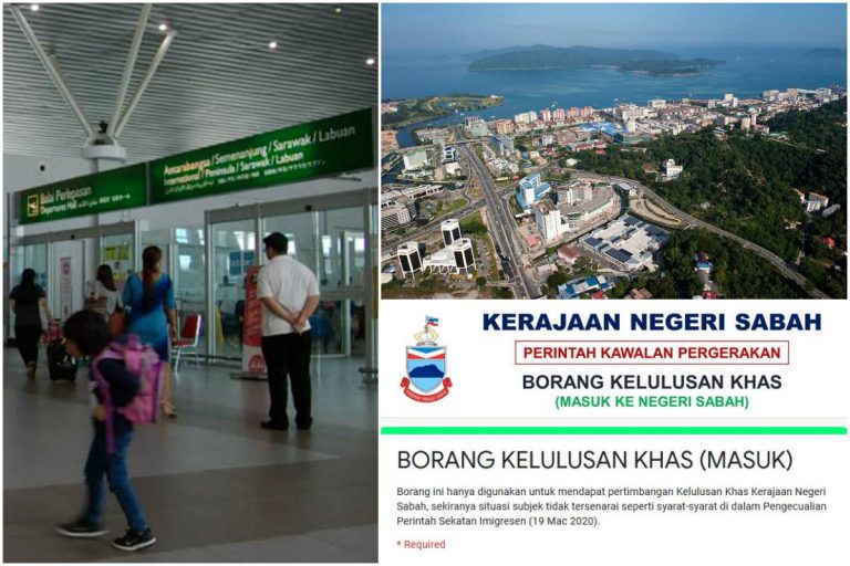 Orang Awam Perlu Isi Borang Kelulusan Khas Dalam Talian Kalau Nak Masuk Sabah!
