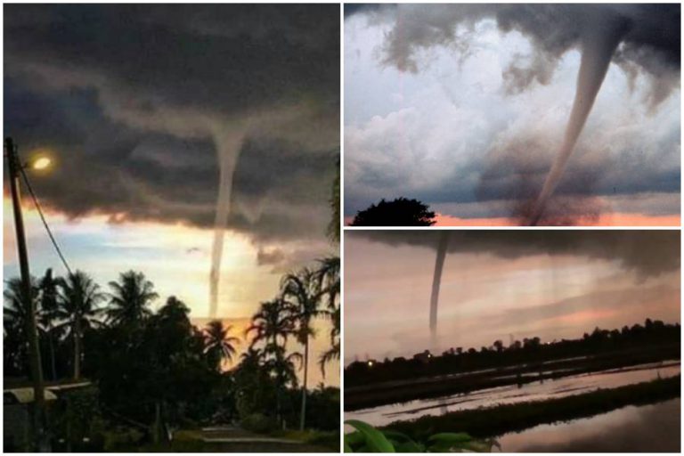 Penduduk Perlis Gempar Seketika Dikejutkan Dengan Kemunculan Fenomena Belalai Air