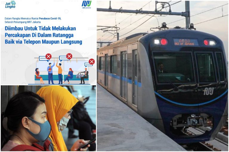 Norma Baru: MRT Jakarta Larang Penumpang Berborak & Bercakap Guna Telefon Bimbit