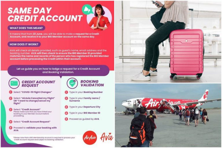 AirAsia Batalkan Tempahan Penerbangan Anda? Ini Cara Dapatkan Semula Kredit Pada Hari Sama!