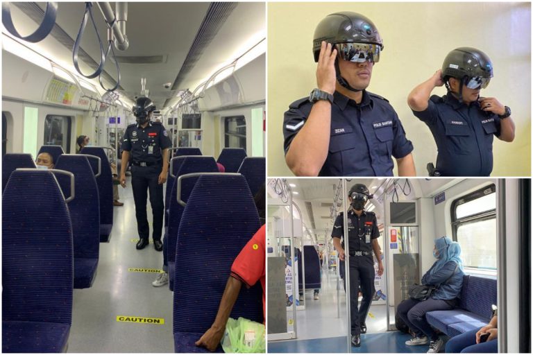 Netizen Cakap Macam Robocop! KTMB Guna Helmet Imbas Suhu,Kesan Penumpang Bergejala Ketika Pandemik