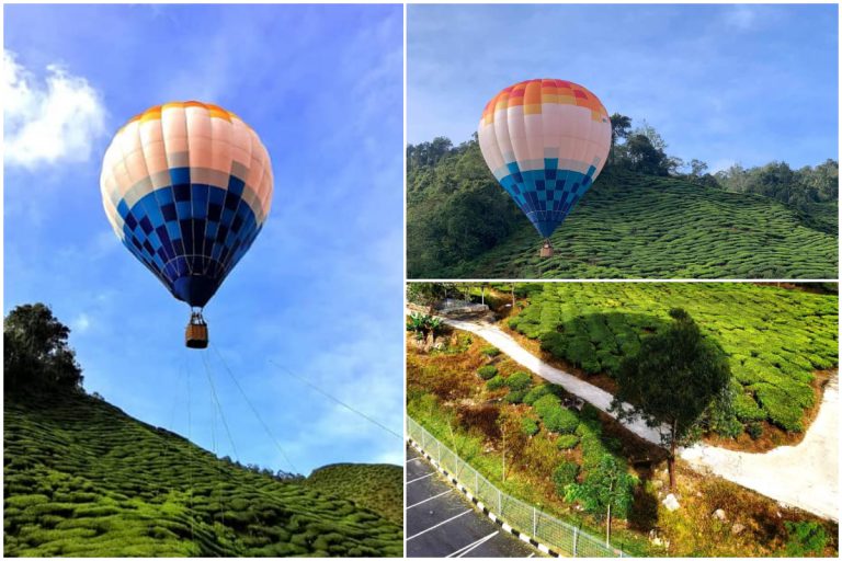Naik ‘Belon Udara Panas’ Tarikan Terbaru Di Cameron Highlands. Boleh Tengok View Ladang Teh!