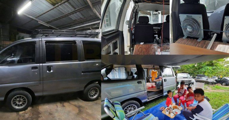 Tak Perlu Check In Hotel, Lelaki Ini Pilih Ubah Suai Van Rusa Jadi CamperVan, Isi Masa Hujung Minggu Camping Dengan Keluarga. Murah & Jimat!