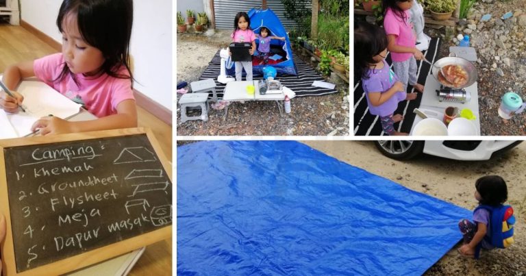 Sepanjang PKP, Wanita Ini Buat Aktiviti ‘Camping’ Je Dengan Anak-Anak Di Rumah. Selesa & ‘Zero Cost’!