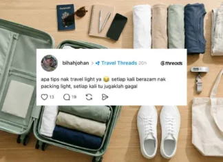 6 Travel Tips Barang Ringan & Kemas Beg Hasil Perkongsian Netizen